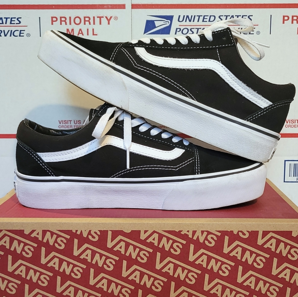 Vans Old Skool Platform | black & white